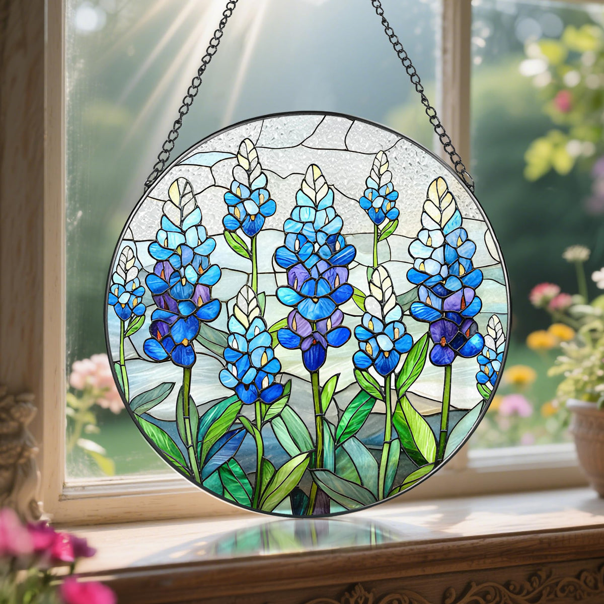 LAOWEIKI vibrant colors refract light to create warm hues in home