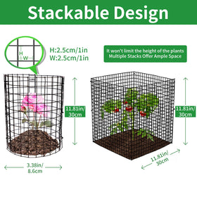 LAPEQQIOJEJ ground stakes secure cages easily in soil or pots.