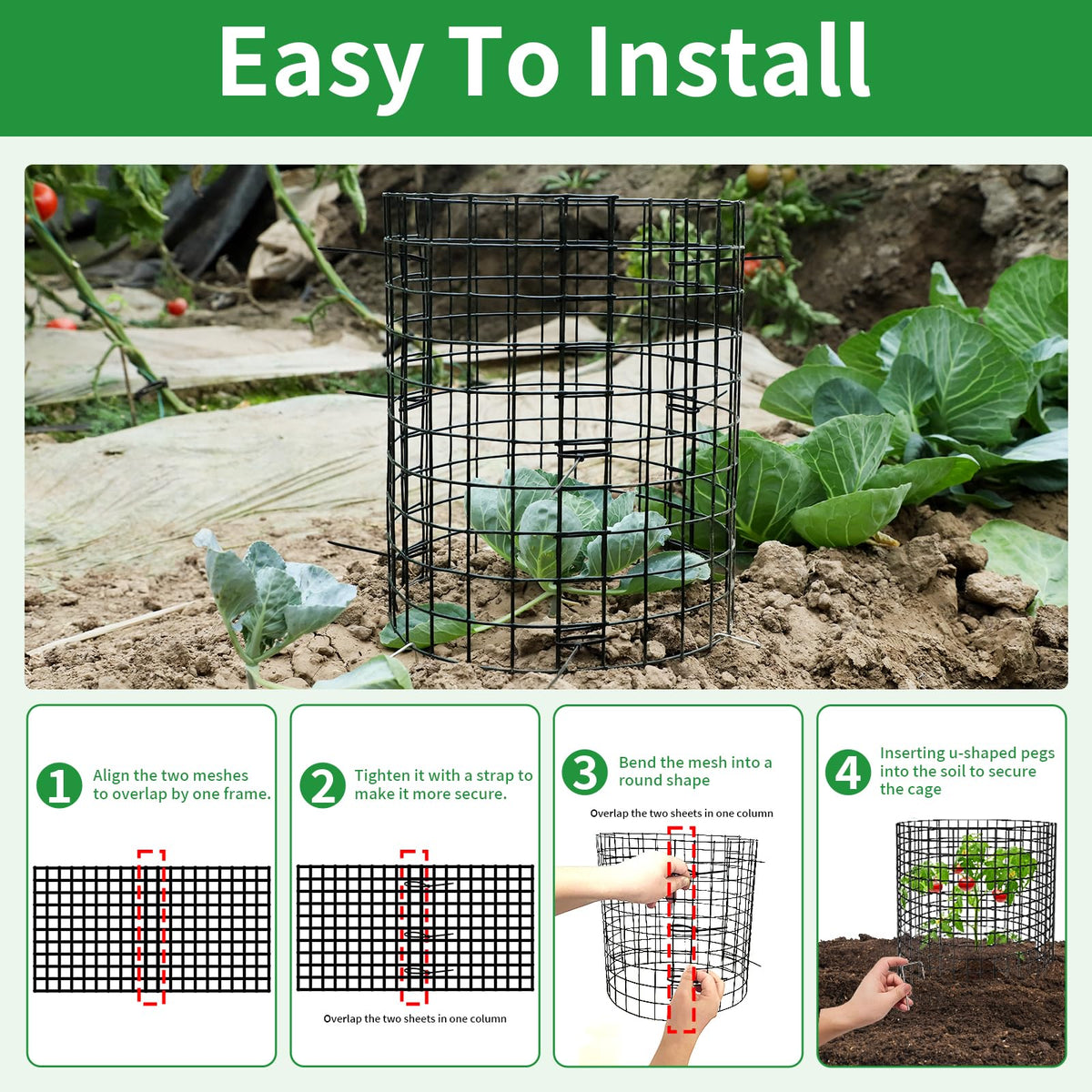 LAPEQQIOJEJ twist ties keep panels fixed without tools.