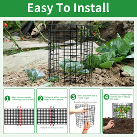 LAPEQQIOJEJ twist ties keep panels fixed without tools.