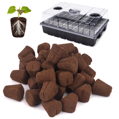 LAPOND grow sponges with tray for easy seed starting and organized planting.