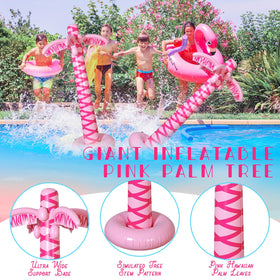 LaRandom durable PVC palm trees designed for outdoor use near pools or yards