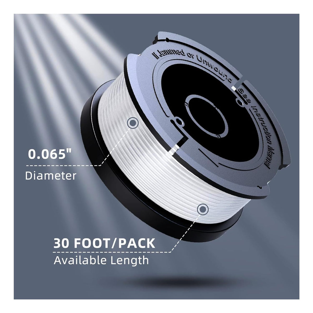 Laranvi AF100 auto-feed function ensures smooth line advancement.