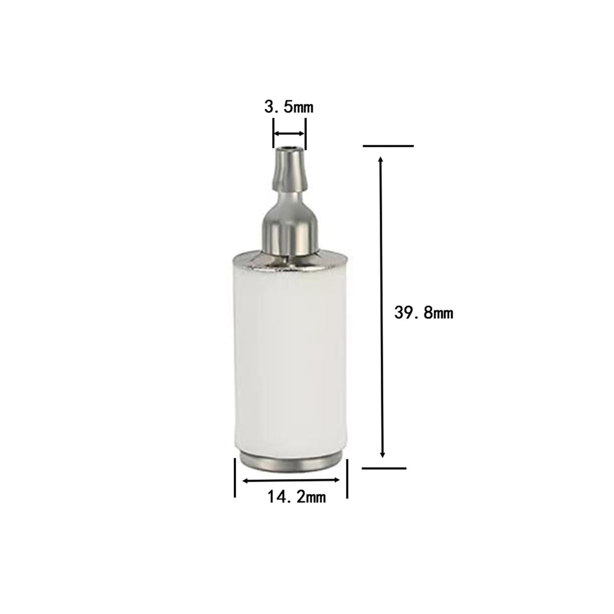 Laranvi white fuel filter 530095646 for durable filtration.