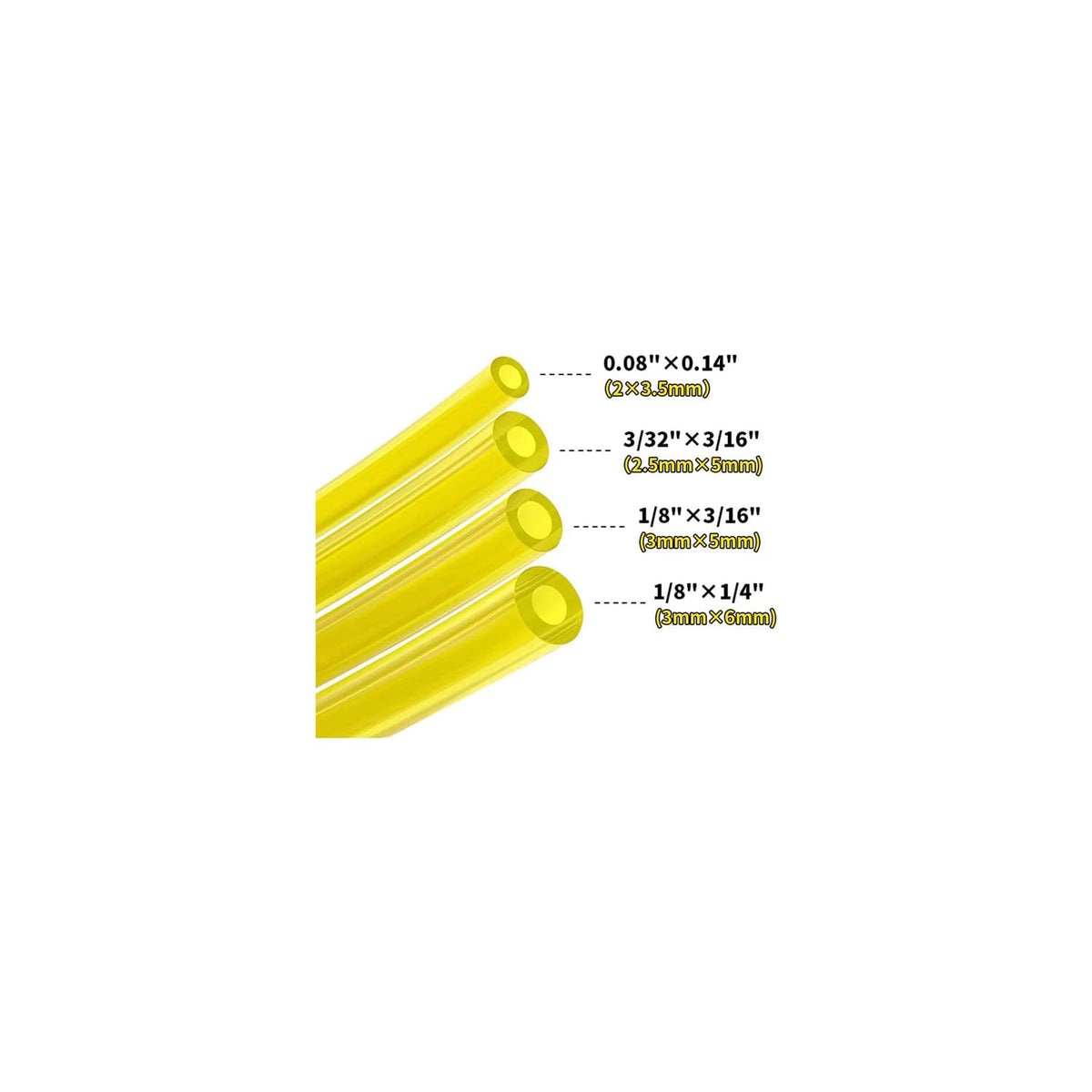 Laranvi fuel line hose 4ft size II for reliable performance.