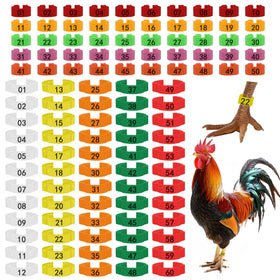 Larbeti chicken leg rings 110pcs two sizes for versatile tagging of poultry.