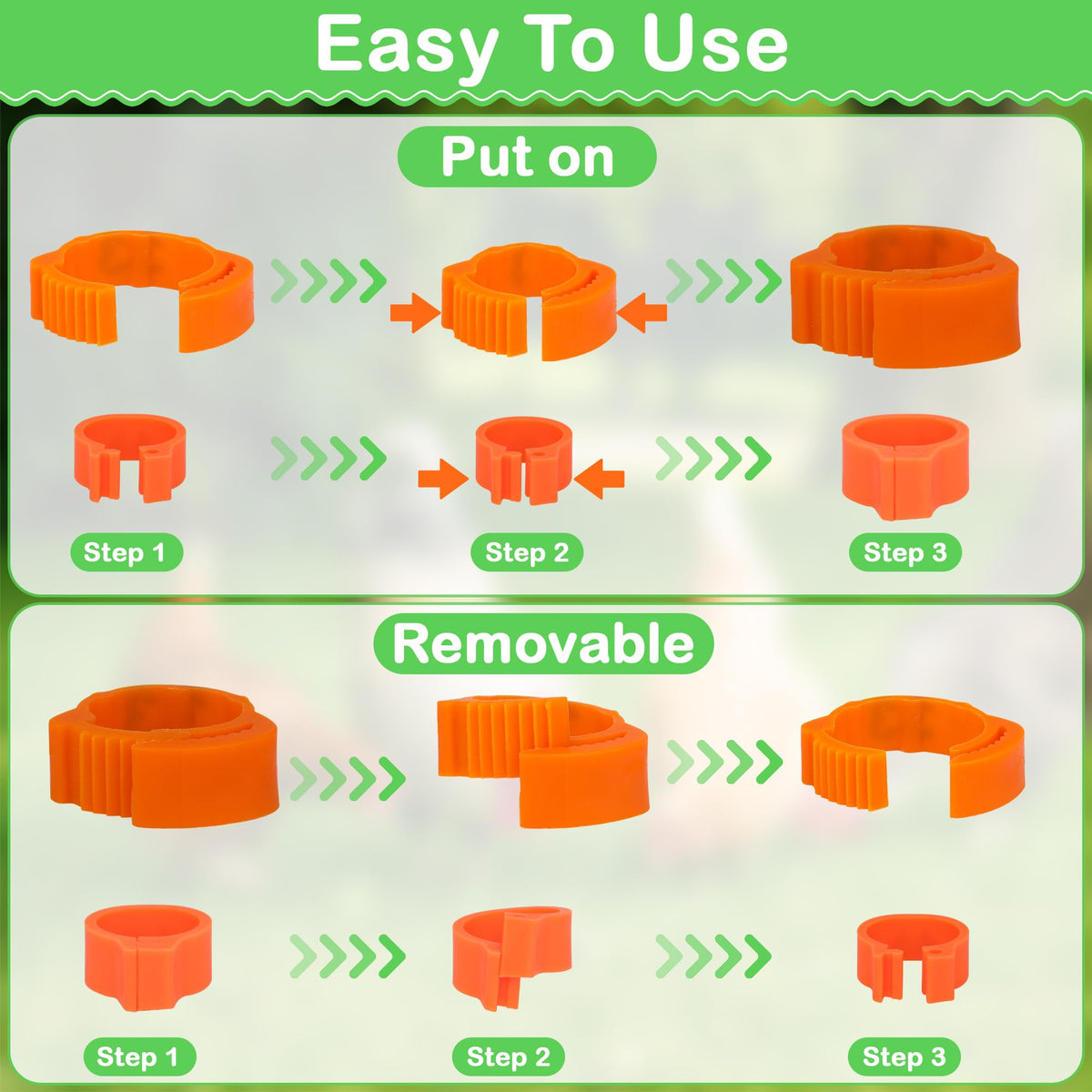 Larbeti color-coded numbers aid quick identification and growth tracking.