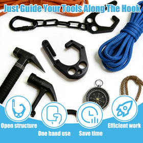 Larbeti durable aluminum alloy resists rust for outdoor climbing tasks.