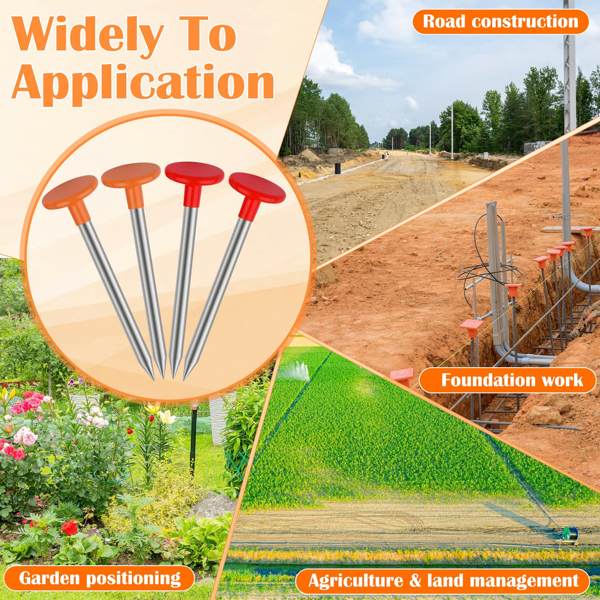 Larbeti property line markers support accurate land planning and surveying.