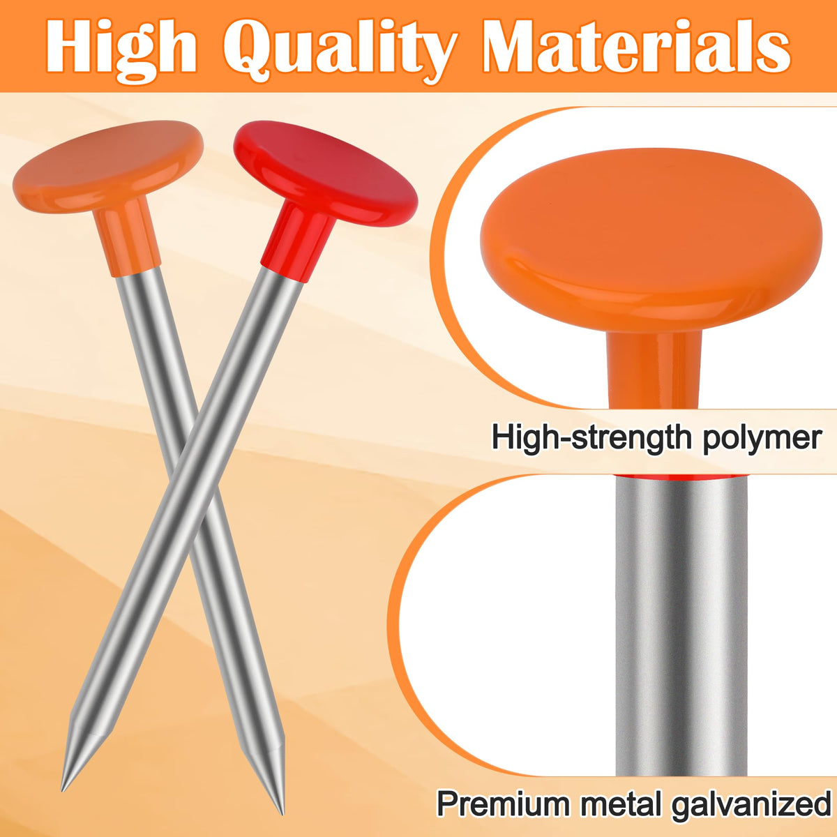 Larbeti four-pack heavy-duty markers for boundary reference.