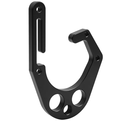 Larbeti tree climber hook with open structure enabling quick one-handed operation during climbs.