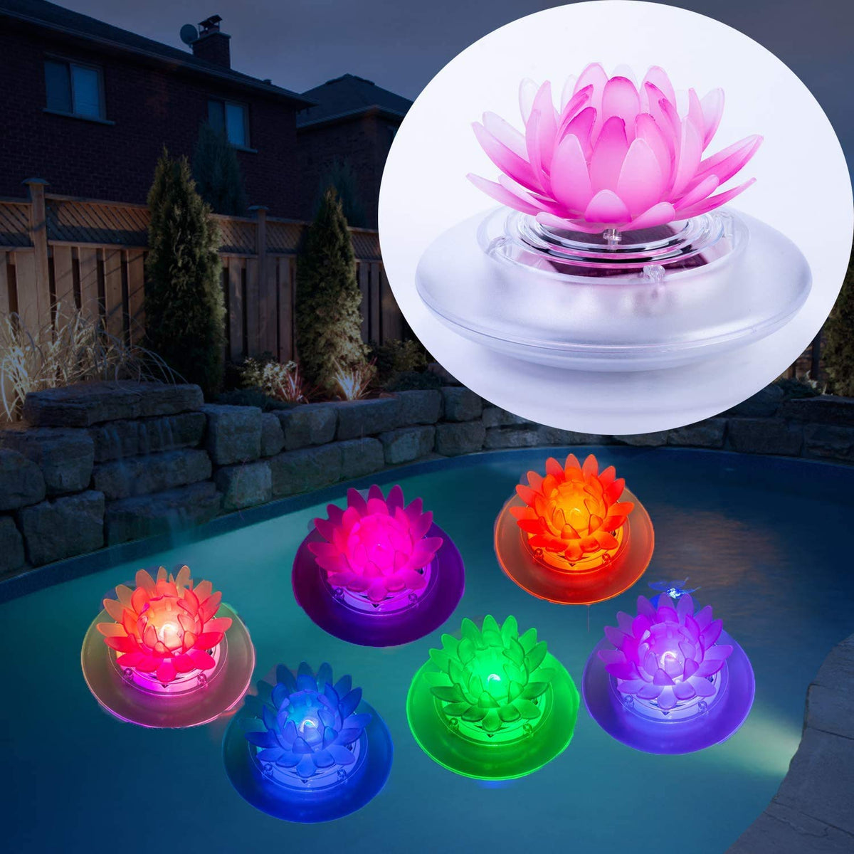Larekook party lotus light adds vibrant decorative glow.