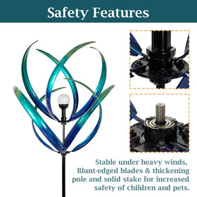 Lariander wind spinner easy assembly with safe edge design
