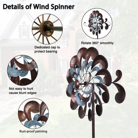 Lariander wind spinner garden ambience elevates mood during outdoor moments.