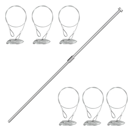 LARNORJE ground earth anchors six-pack ready to secure outdoor equipment