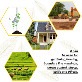 LARNORJE 48-inch posts are portable for easy repositioning in large or changing areas.