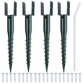 LARNORJE no-dig ground anchor 27 inch securing posts without digging