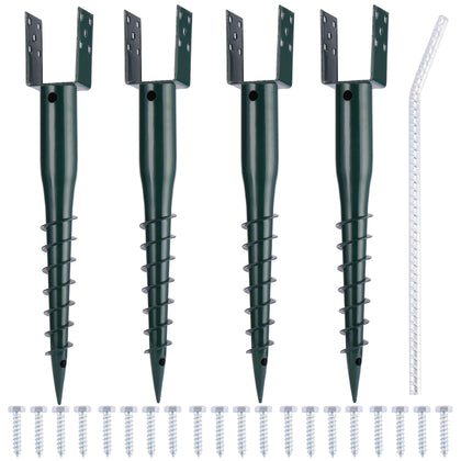 LARNORJE no-dig ground anchor 27 inch securing posts without digging