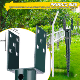 LARNORJE u-shaped post anchor fits 4x4 posts for quick setup