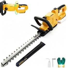 LARYICTU 20-Inch cordless hedge trimmer body ready for precise trimming.