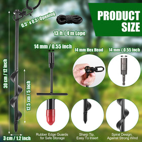 Lasnten camp ropes demonstrate 13 ft length for reliable stabilization during staking.