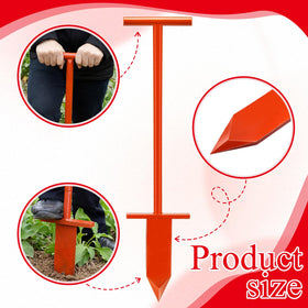 Lasnten heavy duty dibble bar blade 4x12 for precise pit creation in soil.