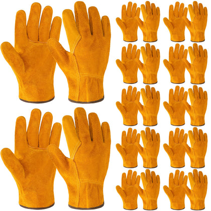 Lasnten leather work gloves 12-pair pack for durable everyday tasks