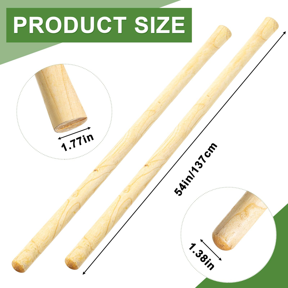 Lasnten natural finish handle adds elegance and durability to garden tools