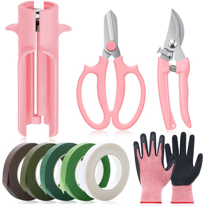 Lasnten rose thorn stripper tool shown removing roses thorns quickly and cleanly
