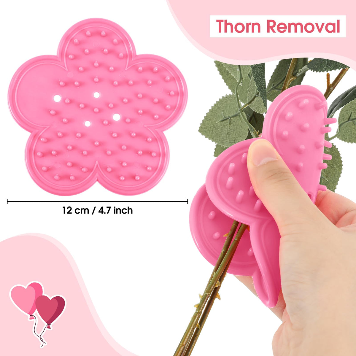 Lasnten stem-cleaning in use demonstrates efficient thorn-free preparation