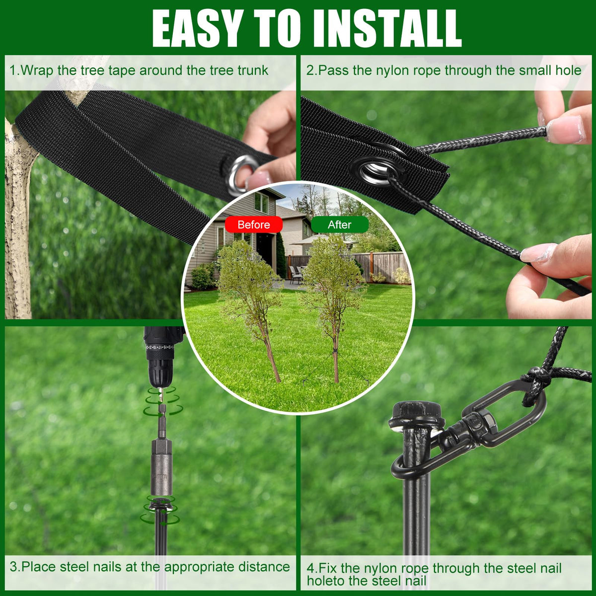 Lasnten T-handle wrench facilitates quick, secure installation during setup.