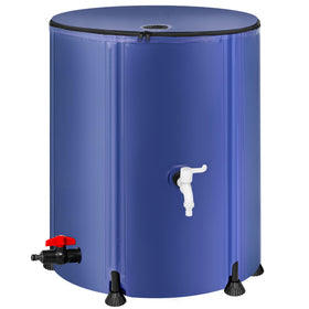Laspeiraux collapsible rain barrel assembly close-up with leak-free faucet for easy setup