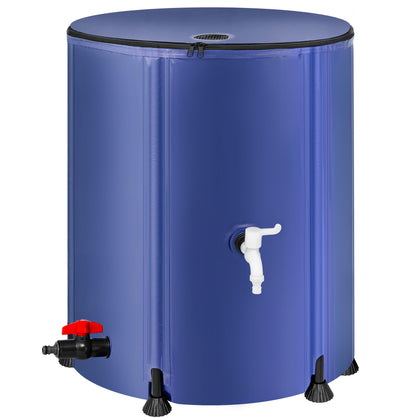 Laspeiraux collapsible rain barrel assembly close-up with leak-free faucet for easy setup