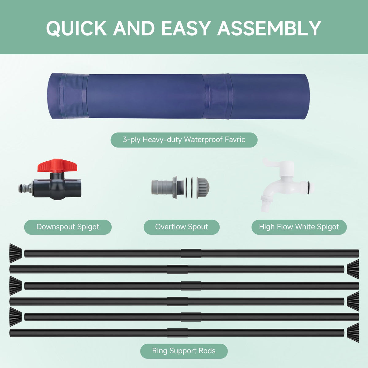 Laspeiraux three-layer PVC barrel built for durability