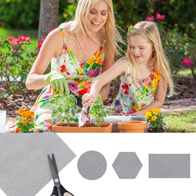 Lasuroa easy-install drainage screen simplifies pot setup and care.