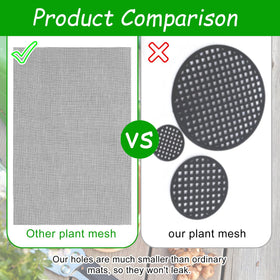 Lasuroa flexible mesh pad cut to fit various container shapes