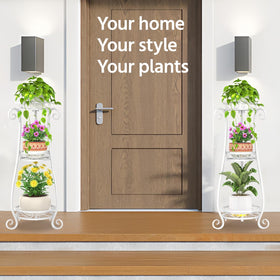 LASZOLA 3-tier plant stand outdoor patio showcase
