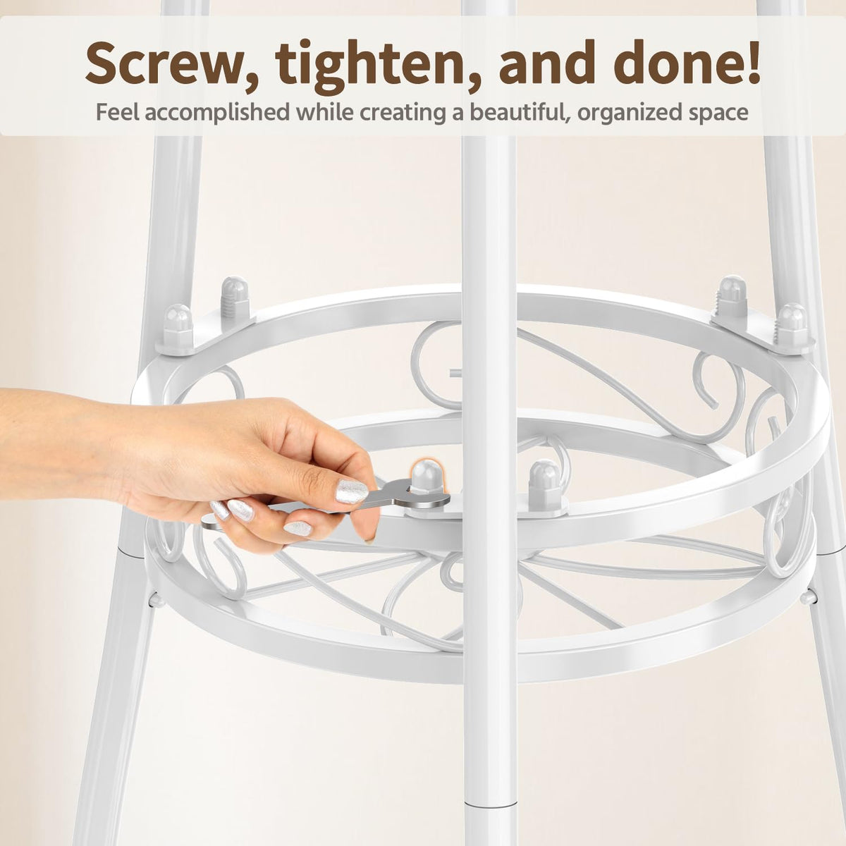 LASZOLA 3-tier plant stand rust-proof coating for outdoor use