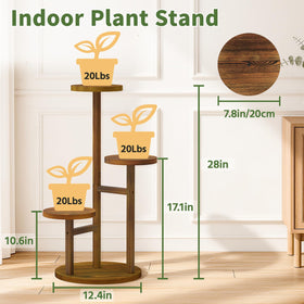 LASZOLA plant stand corner display demonstrating space-saving vertical design