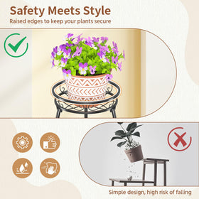 LASZOLA 34-inch height elevates plants for sunlight and visibility.