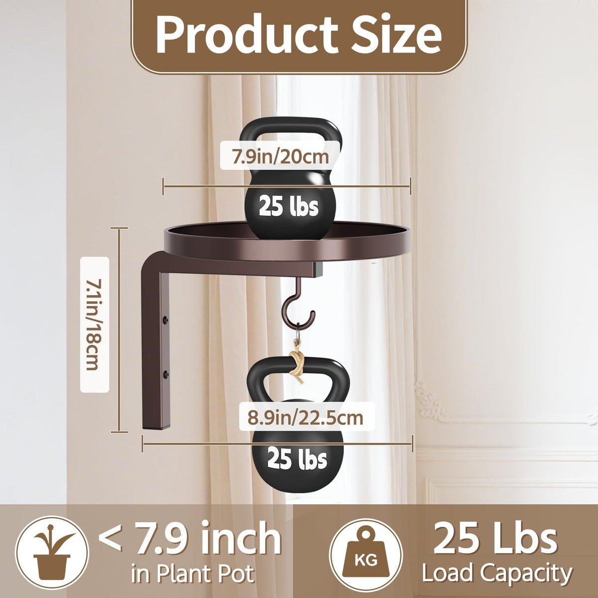 LASZOLA 8 inch trays accommodate varied pot sizes for flexible displays