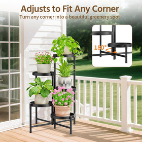 LASZOLA adjustable angle design showcasing corner fit in a room.