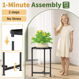 LASZOLA plant stand with rust-resistant finish stays pristine