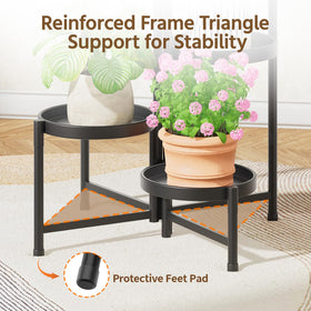 LASZOLA rust-resistant metal frame ready for indoor or outdoor use.