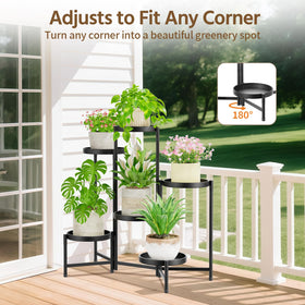 LASZOLA rust-resistant metal frame boosts durability on patio or balcony.