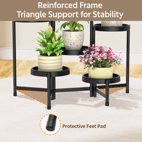 LASZOLA sturdy triangle support ensures solid stability with heavier pots.