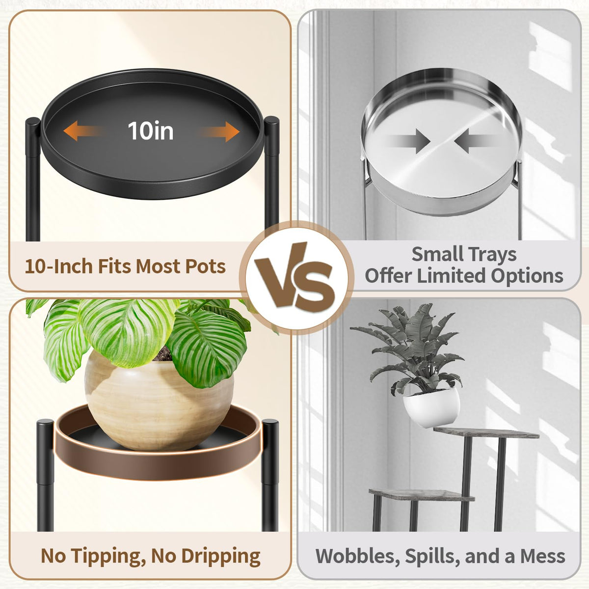 LASZOLA tiered layout enhances light and airflow for healthier plants.