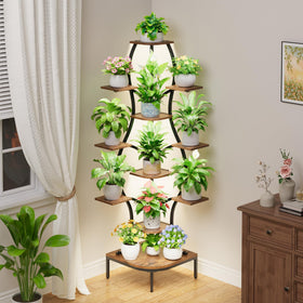 LATIBELL tall stand holds large pots for balcony or living room