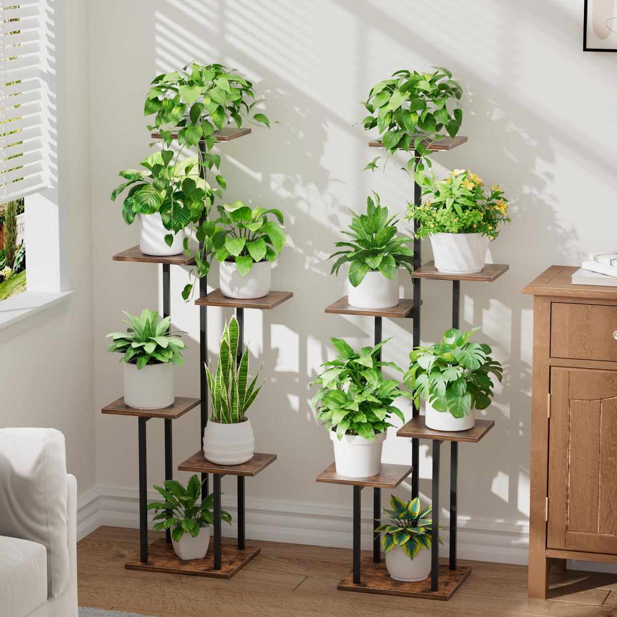 LATIBELL plant stand assembly made easy for quick setup