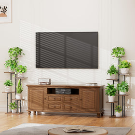 LATIBELL corner display blends plants with decor in any room